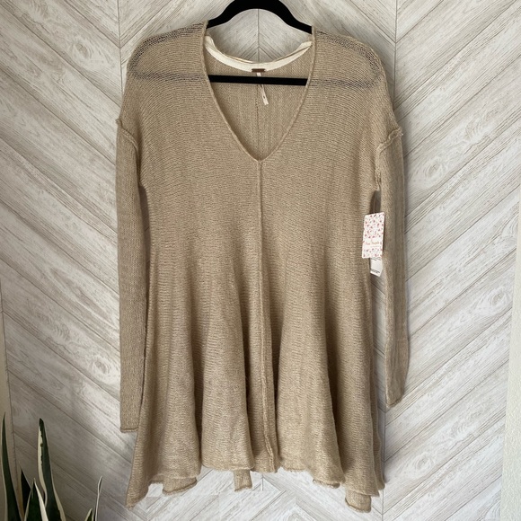 Free People dancing in the forest sweater tunic - Picture 2 of 7